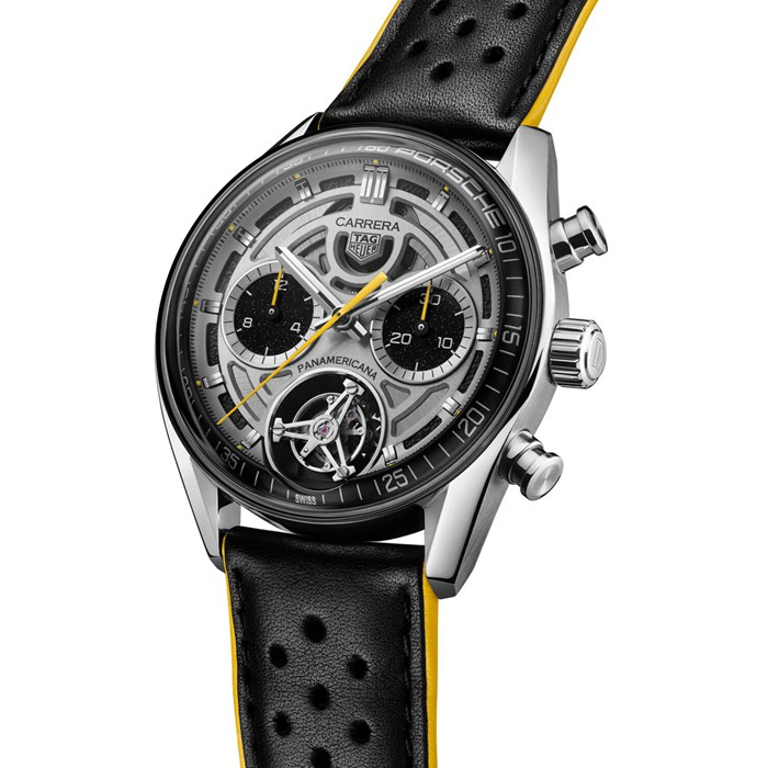 TAG Heuer Carrera Chronograph Tourbillon X Porsche Panamericana Skeleton Edizione Limitata 42mm Orologio Uomo CBS5012.FC6571 - immagine 2