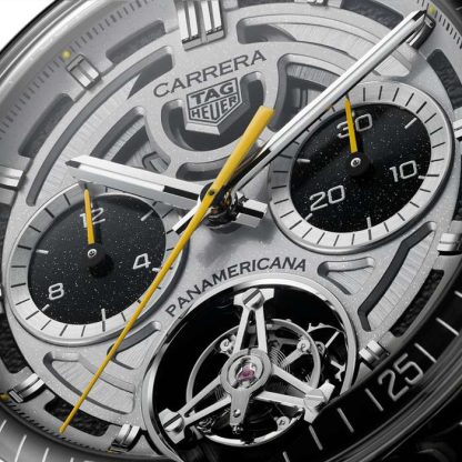 TAG Heuer Carrera Chronograph Tourbillon X Porsche Panamericana Skeleton Edizione Limitata 42mm Orologio Uomo CBS5012.FC6571 - immagine 3