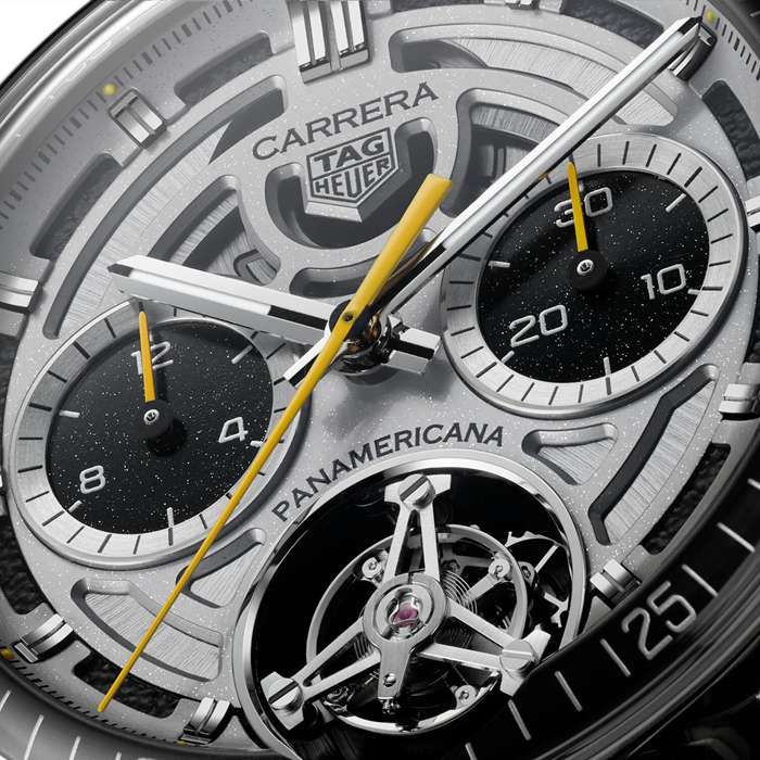 TAG Heuer Carrera Chronograph Tourbillon X Porsche Panamericana Skeleton Edizione Limitata 42mm Orologio Uomo CBS5012.FC6571 - immagine 3