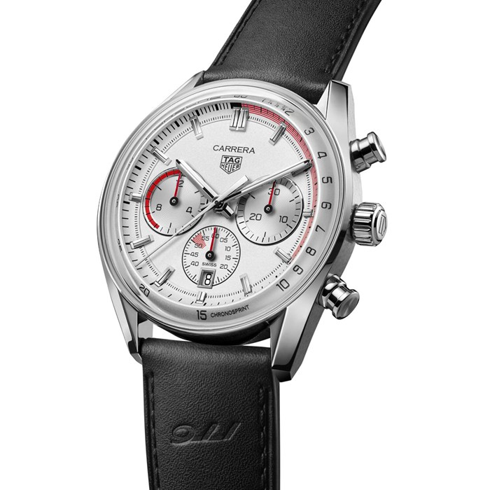 TAG Heuer Carrera Chronosprint X Porsche Special Edition 42mm Orologio Uomo Argento CBS2011.FC6529 - immagine 2