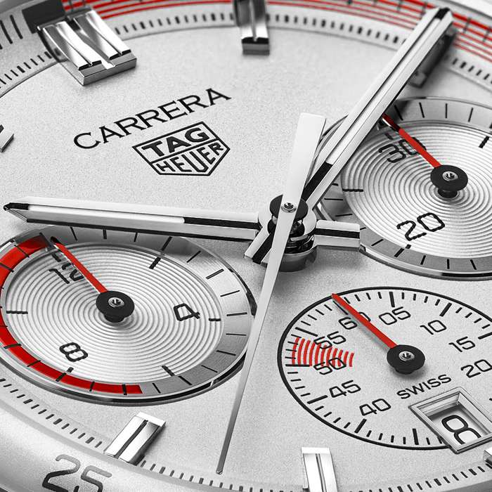 TAG Heuer Carrera Chronosprint X Porsche Special Edition 42mm Orologio Uomo Argento CBS2011.FC6529 - immagine 3
