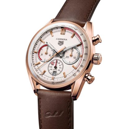 TAG Heuer Carrera Chronosprint X Porsche Special Edition 42mm Orologio Uomo Beige CBS2040.FC8318 - immagine 2