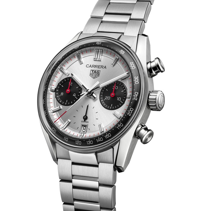 TAG Heuer Carrera Cronografo 39mm Orologio Uomo Argento CBS2216.BA0041 - immagine 2