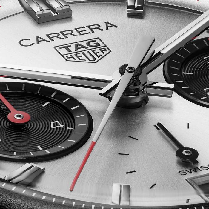 TAG Heuer Carrera Cronografo 39mm Orologio Uomo Argento CBS2216.BA0041 - immagine 3