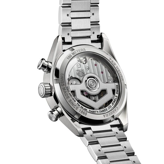 TAG Heuer Carrera Cronografo 39mm Orologio Uomo Argento CBS2216.BA0041 - immagine 5