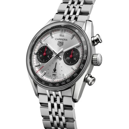 TAG Heuer Carrera Cronografo 39mm Orologio Uomo Argento CBS2216.BA0048 - immagine 2