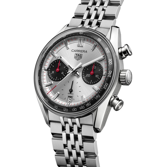 TAG Heuer Carrera Cronografo 39mm Orologio Uomo Argento CBS2216.BA0048 - immagine 2