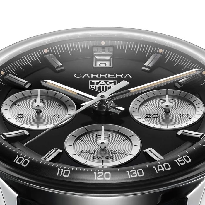 TAG Heuer Carrera Cronografo 39mm Uomo Orologio Nero CBS2210.FC6534 - immagine 4