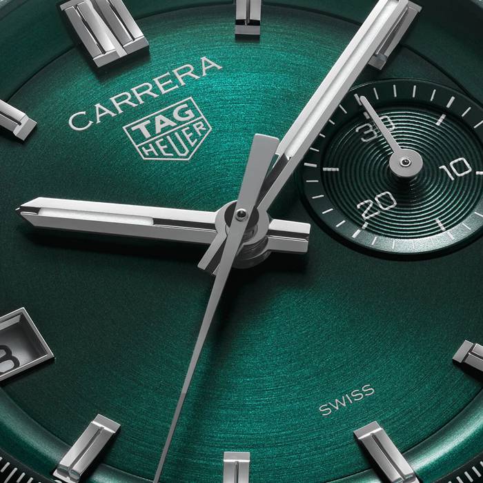 TAG Heuer Carrera Cronografo 39mm Uomo Orologio Verde CBS2211.FC6545 - immagine 3
