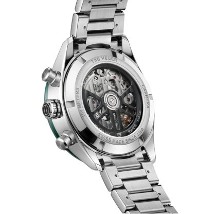TAG Heuer Carrera Cronografo 44mm Uomo Orologio Verde Acciaio Inox CBN2A1N.BA0643 - immagine 5