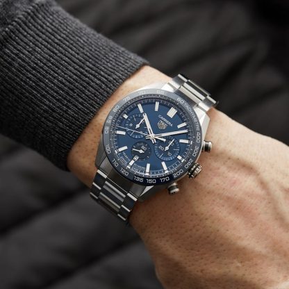 TAG Heuer Carrera Cronografo Automatico 44mm Orologio Uomo CBN2A1A.BA0643 - immagine 5