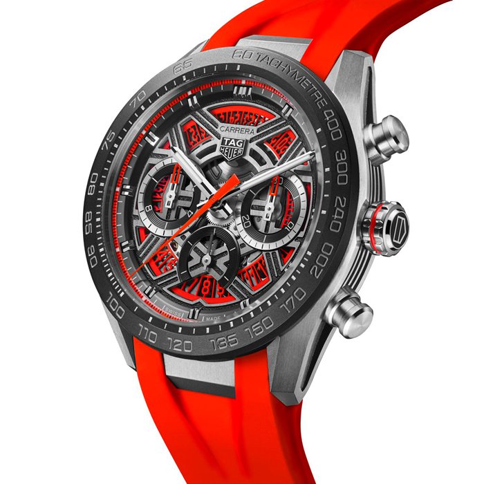 TAG Heuer Carrera Cronografo Extreme Sport 44mm Uomo Orologio Rosso CBU2082.FT6275 - immagine 2