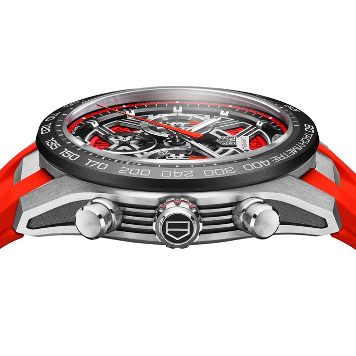 TAG Heuer Carrera Cronografo Extreme Sport 44mm Uomo Orologio Rosso CBU2082.FT6275 - immagine 4