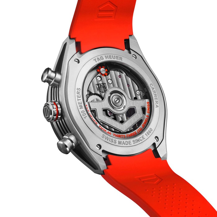 TAG Heuer Carrera Cronografo Extreme Sport 44mm Uomo Orologio Rosso CBU2082.FT6275 - immagine 5