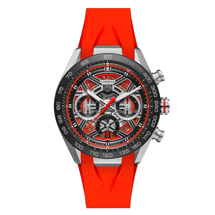 TAG Heuer Carrera Cronografo Extreme Sport 44mm Uomo Orologio Rosso CBU2082.FT6275