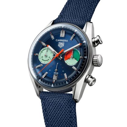 TAG Heuer Carrera Cronografo Skipper 39mm Orologio Uomo Blu CBS2213.FN6002 - immagine 2