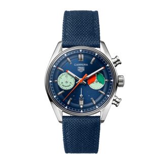TAG Heuer Carrera Cronografo Skipper 39mm Orologio Uomo Blu CBS2213.FN6002