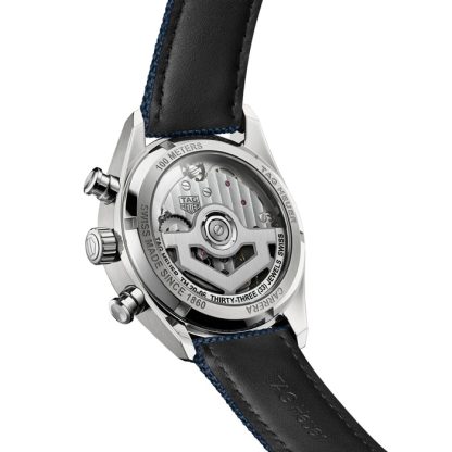 TAG Heuer Carrera Cronografo Skipper 39mm Orologio Uomo Blu CBS2213.FN6002 - immagine 5
