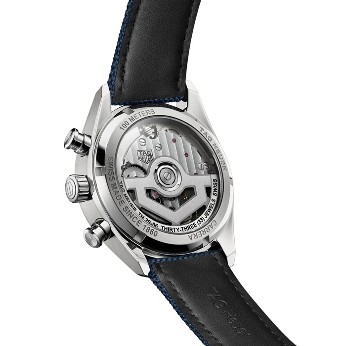 TAG Heuer Carrera Cronografo Skipper 39mm Orologio Uomo Blu CBS2213.FN6002 - immagine 5