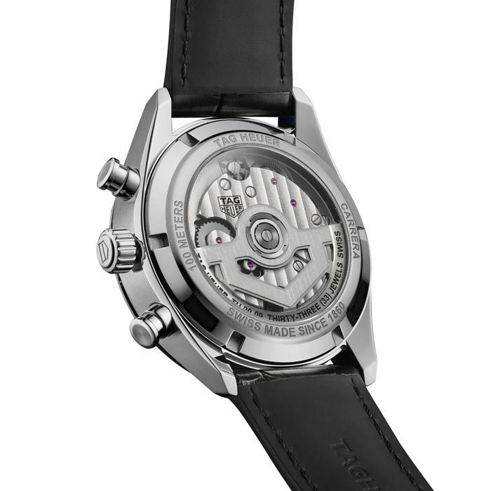 TAG Heuer Carrera Cronografo Tourbillon 42mm Orologio Uomo Verde CBS5011.FC6566 - immagine 5