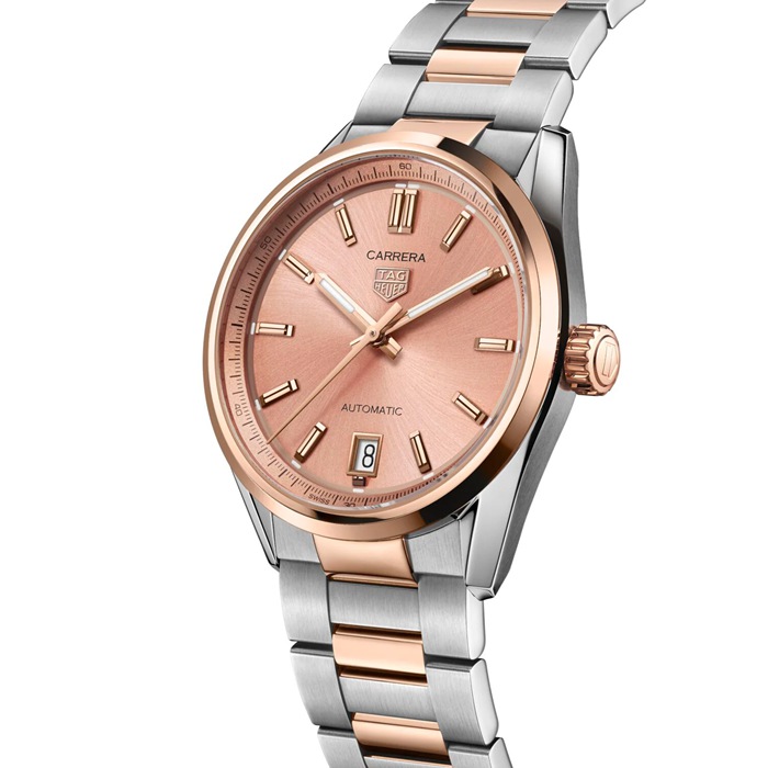 TAG Heuer Carrera Date 36 mm Orologio da donna in oro rosa WBN2350.BD0000 - immagine 2