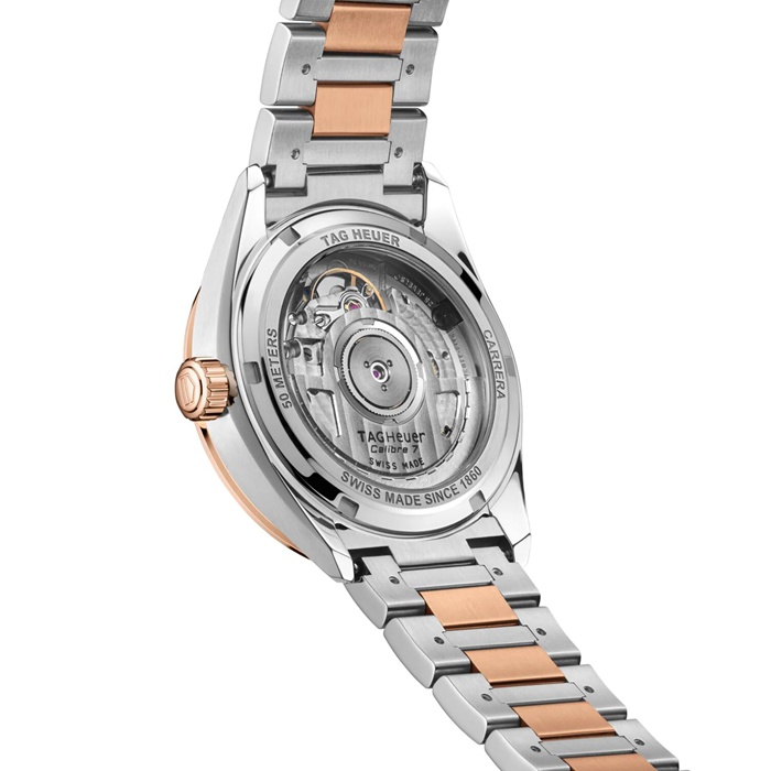 TAG Heuer Carrera Date 36 mm Orologio da donna in oro rosa WBN2350.BD0000 - immagine 5