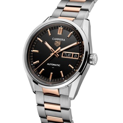 TAG Heuer Carrera Day-Date 41 mm Orologio da uomo in oro rosa nero WDA2111.BD0001 - immagine 2