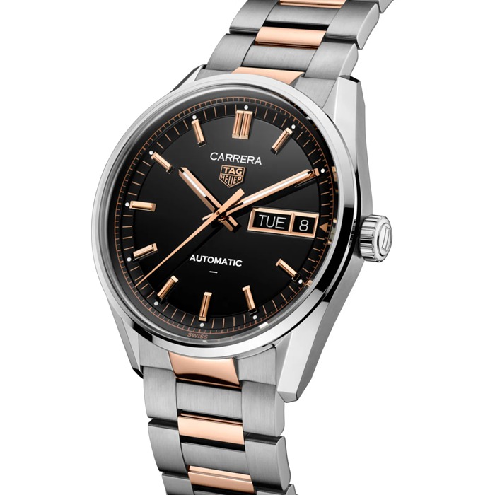 TAG Heuer Carrera Day-Date 41 mm Orologio da uomo in oro rosa nero WDA2111.BD0001 - immagine 2