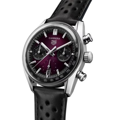 TAG Heuer Carrera Glassbox 39mm Orologio Uomo Viola CBS2219.FC6607 - immagine 2