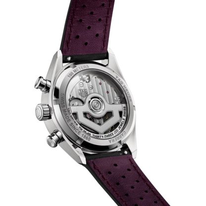 TAG Heuer Carrera Glassbox 39mm Orologio Uomo Viola CBS2219.FC6607 - immagine 3
