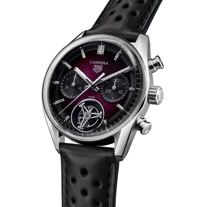 TAG Heuer Carrera Glassbox Tourbillon Edizione Limitata 42mm Orologio Uomo Viola CBS5017.FC6605 - immagine 2