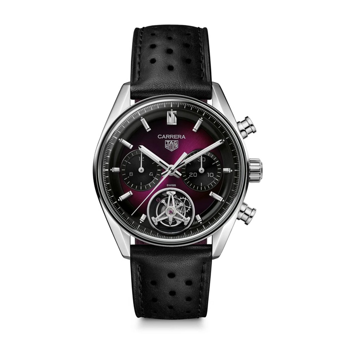 TAG Heuer Carrera Glassbox Tourbillon Edizione Limitata 42mm Orologio Uomo Viola CBS5017.FC6605
