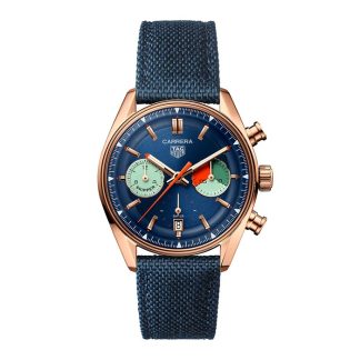 TAG Heuer Carrera Skipper Cronografo 39mm Uomo Orologio Blu CBS2241.FN8023