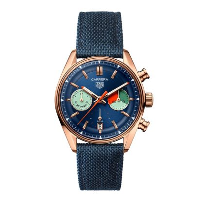 TAG Heuer Carrera Skipper Cronografo 39mm Uomo Orologio Blu CBS2241.FN8023