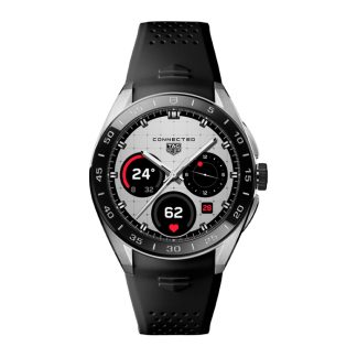 TAG Heuer Connected Calibre E5 45mm Orologio da uomo cinturino in gomma nera SBT8A10.BT6292