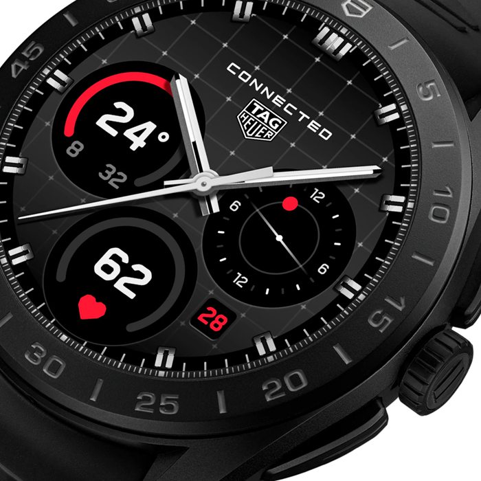 TAG Heuer Connected Calibre E5 45mm Uomo Orologio in titanio cinturino in gomma nera SBT8A80.BT6293 - immagine 2