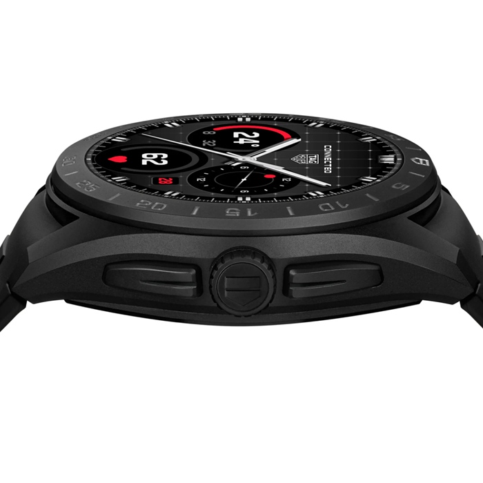 TAG Heuer Connected Calibre E5 45mm Uomo Orologio in titanio cinturino in gomma nera SBT8A80.BT6293 - immagine 3