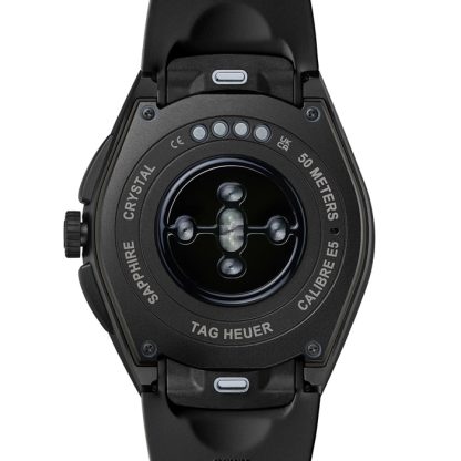 TAG Heuer Connected Calibre E5 45mm Uomo Orologio in titanio cinturino in gomma nera SBT8A80.BT6293 - immagine 4