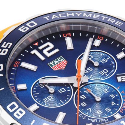 TAG Heuer Formula 1 Cronografo 43mm Uomo Orologio Cinturino in gomma arancione CAZ1014.FT8028 - immagine 2