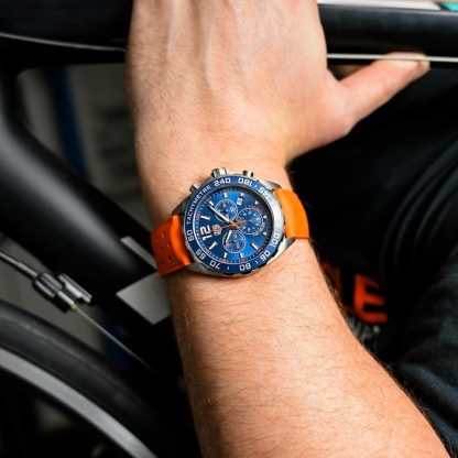 TAG Heuer Formula 1 Cronografo 43mm Uomo Orologio Cinturino in gomma arancione CAZ1014.FT8028 - immagine 5