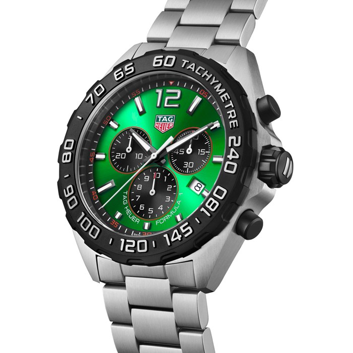 TAG Heuer Formula 1 Cronografo al quarzo 200M 43mm Orologio Uomo Verde CAZ101AP.BA0842 - immagine 2