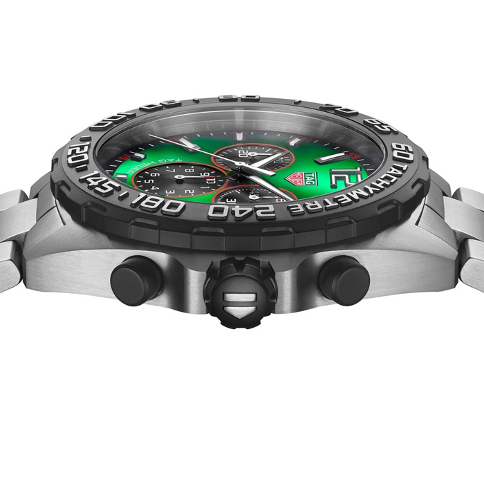TAG Heuer Formula 1 Cronografo al quarzo 200M 43mm Orologio Uomo Verde CAZ101AP.BA0842 - immagine 4