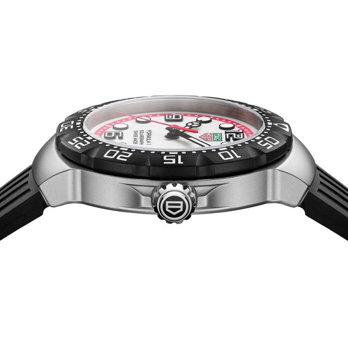 TAG Heuer Formula 1 Solargraph Edizione Limitata 38mm Orologio Uomo Bianco WBY111A.FT8106 - immagine 4
