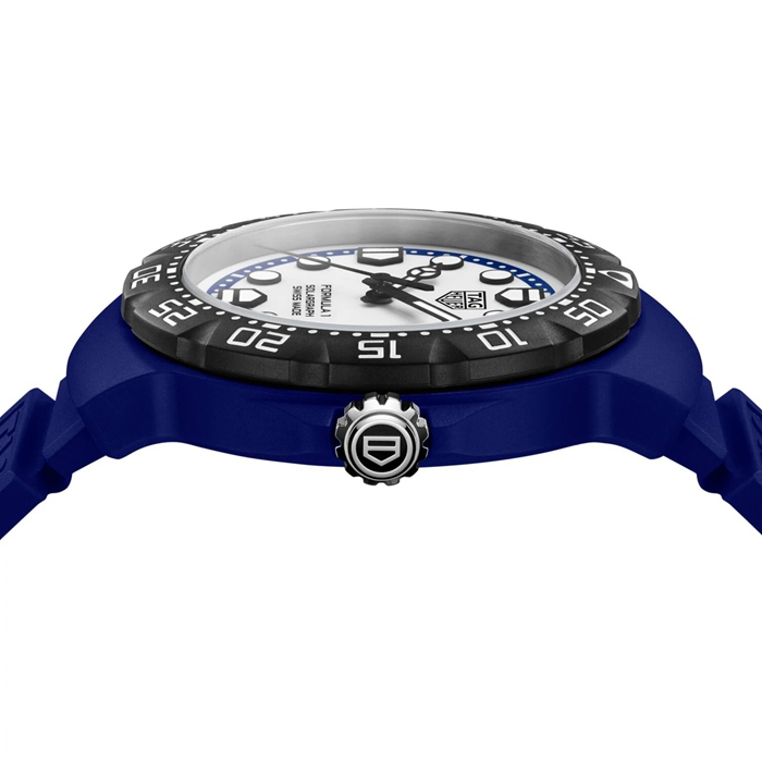 TAG Heuer Formula 1 Solargraph Edizione Limitata 38mm Orologio Uomo Blu WBY1162.FT8105 - immagine 4