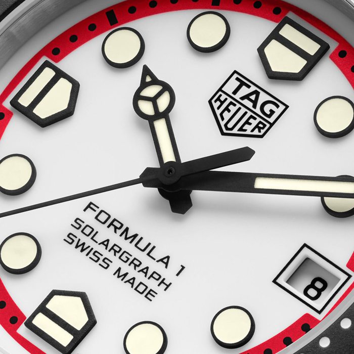 TAG Heuer Formula 1 Solargraph Edizione Limitata 38mm Orologio Uomo Rosso WBY1161.FT8086 - immagine 3