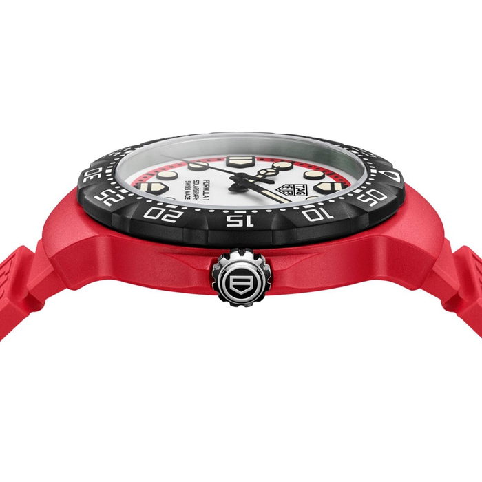 TAG Heuer Formula 1 Solargraph Edizione Limitata 38mm Orologio Uomo Rosso WBY1161.FT8086 - immagine 4