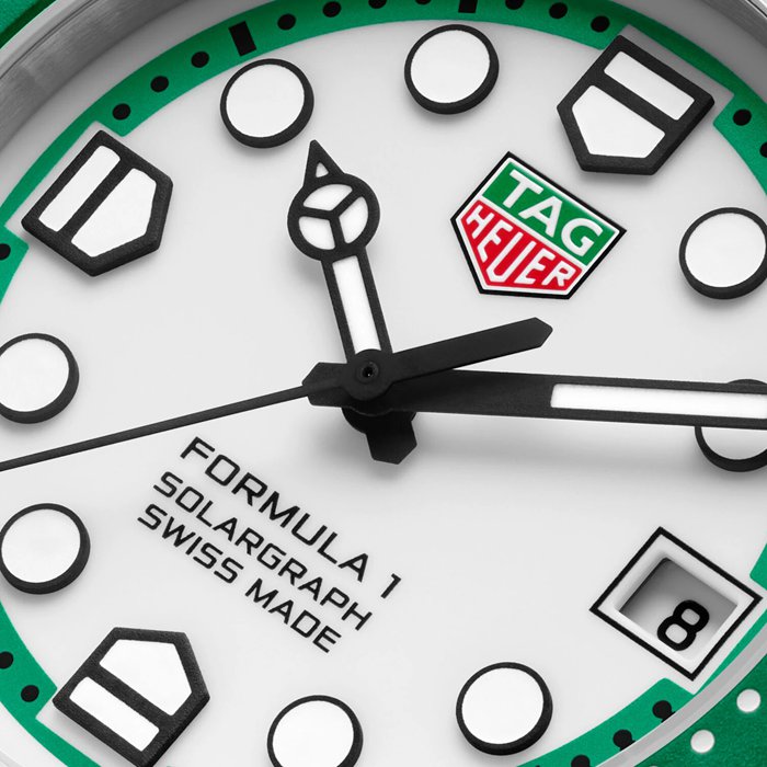 TAG Heuer Formula 1 Solargraph Edizione Limitata 38mm Orologio Uomo Verde WBY1113.BA0042 - immagine 3
