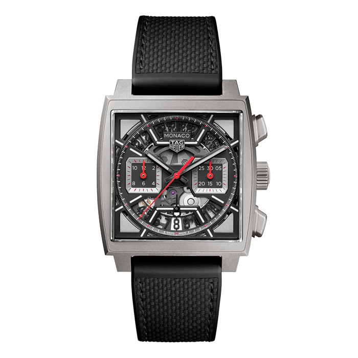 TAG Heuer Monaco Cronografo 39mm Orologio Uomo Titanio Nero CBL2183.FT6236