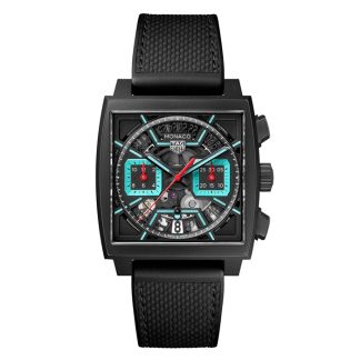 TAG Heuer Monaco Cronografo 39mm Orologio Uomo Titanio Turqouise CBL2184.FT6236