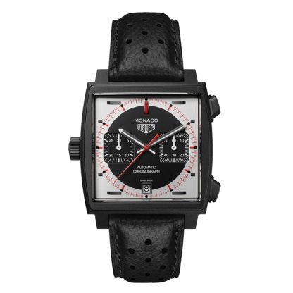 TAG Heuer Monaco Cronografo Cronometro 39mm Edizione Limitata Orologio Uomo Nero CAW218F.FC6356